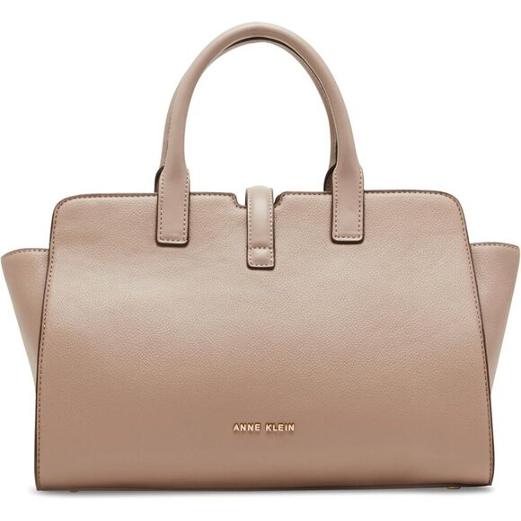 Anne Klein Sculpted Buckle Satchel with Convertible Strap  Women\'s Sculpted Buckle Satchel with Convertible Strap Elegant Organizer